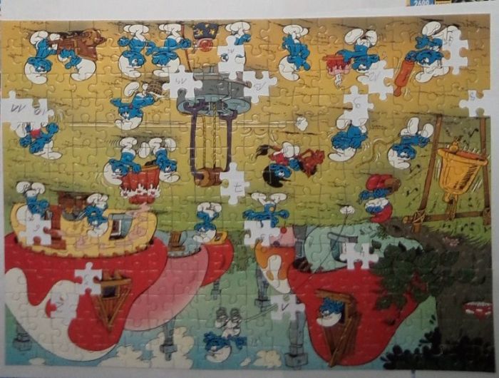 Lot De 6 Puzzles Ravensburger Sur Le Thème Des Schtroumpfs (Smurfs) - Occasion Bon État