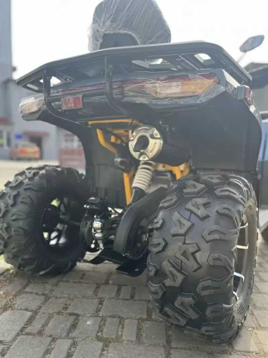 Квадроцикл SharX 250 Желтый | Титановые диски | Лебедка | Shark