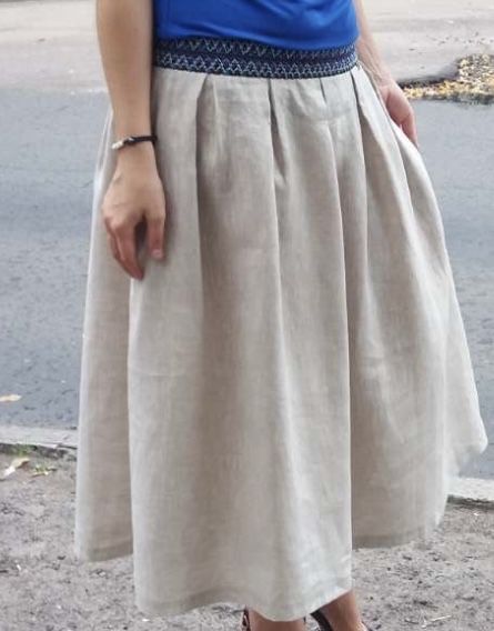 Льняна спідниця Rinascimento L
