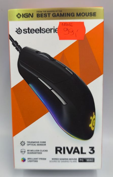 NA LEWARA nowa myszka gameingowa SteelSeries RIVAL 3