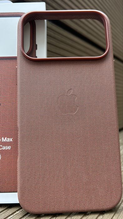 Etui z tkaniny TechWoven z MagSafe do iPhone’a 17 Pro Max Sienna
