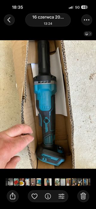 Szlifierna prosta kompatybilna z bateria makita 18v