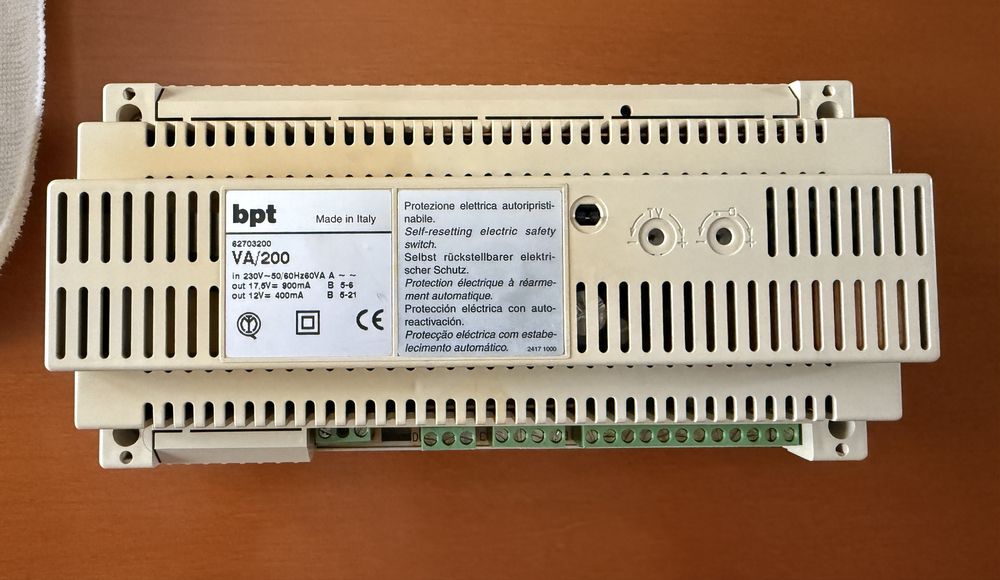 Video Porteiro BPT usado, para aproveitamento de partes ou peças