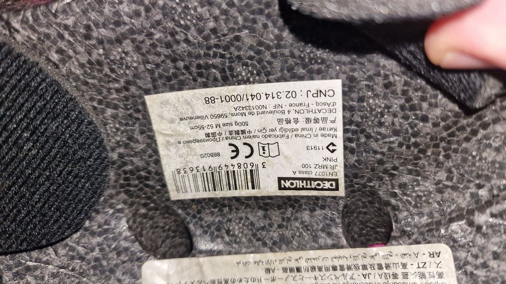 Kask narciarski dla dziecka 52-55 cm