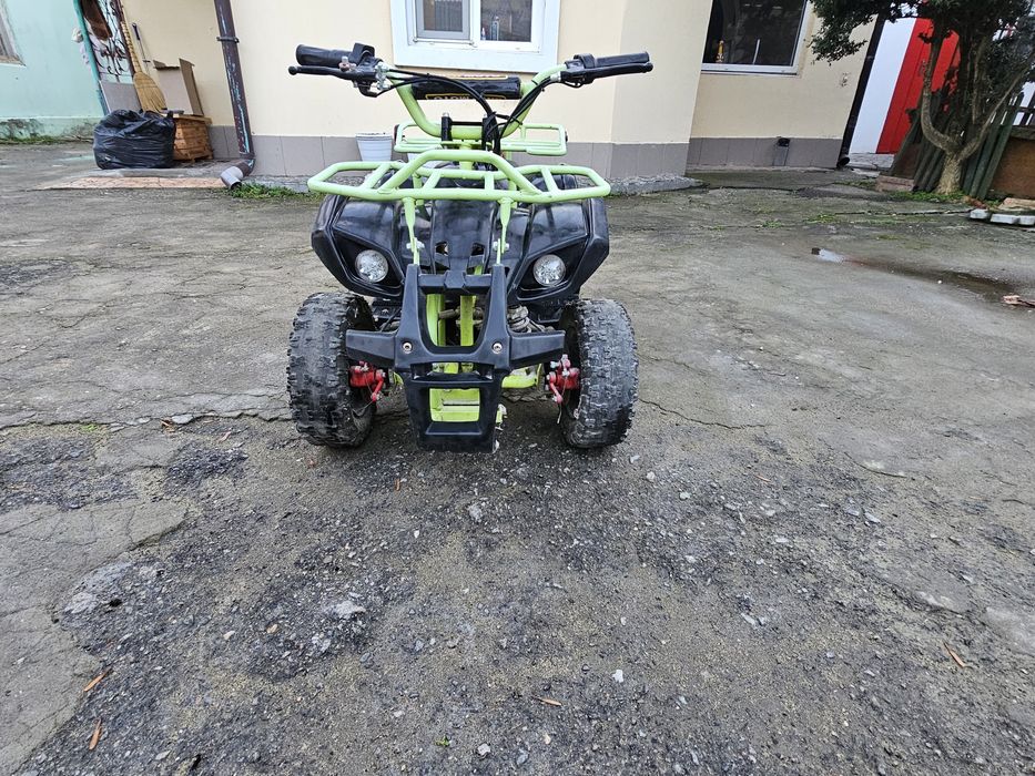 Квадроцикл електричний дитячий Crosser 1000W - Зелений, міцні аморти!