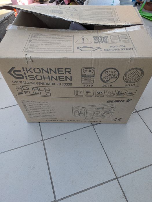 Генератор газ + бензин (балон у комплекті) Konner&Sohnen KS 3000G