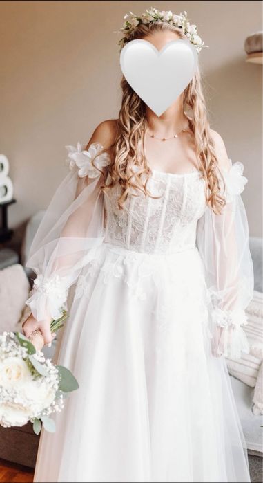 Suknia slubna boho magdalena popiel