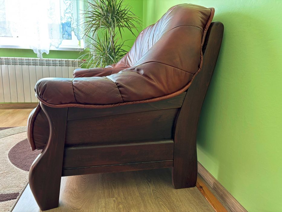 Skórzana Kanapa 2-osobowa