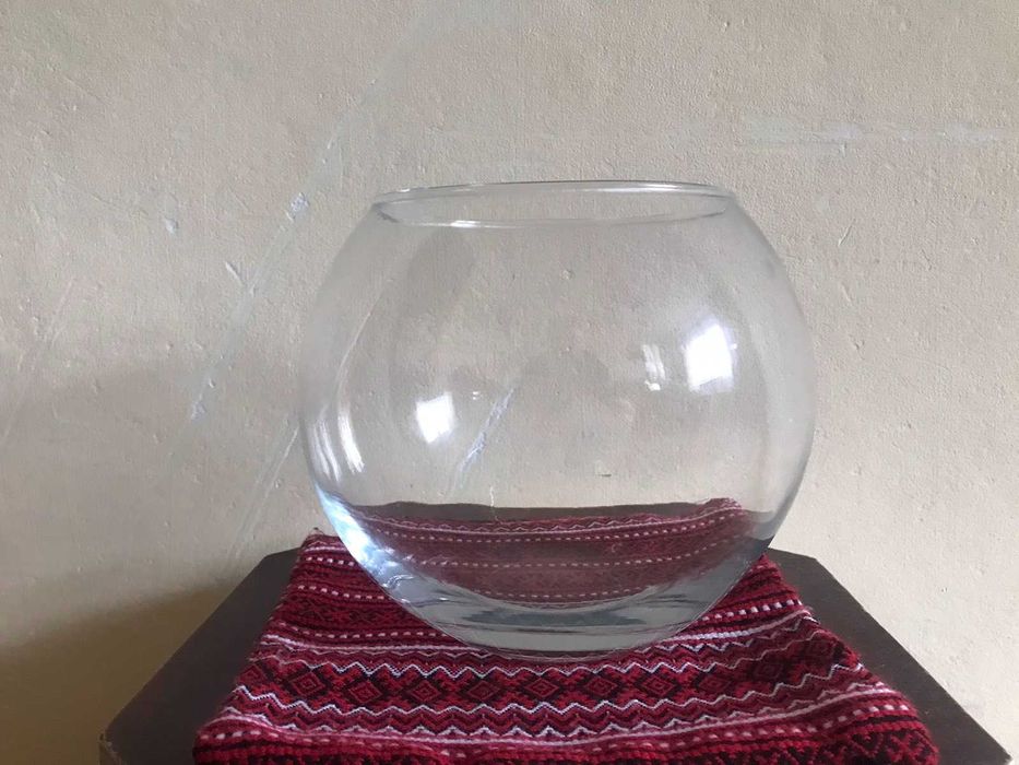 Круглий акваріум 3 л, ваза