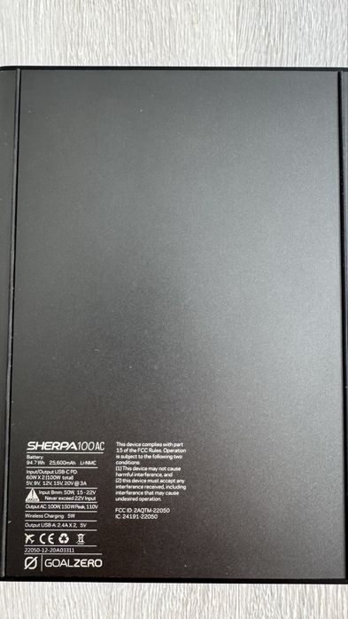 Powerbank Sherpa 100AC Goal Zero