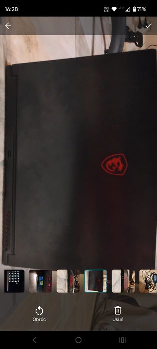 Laptop gamingowy MSI thin