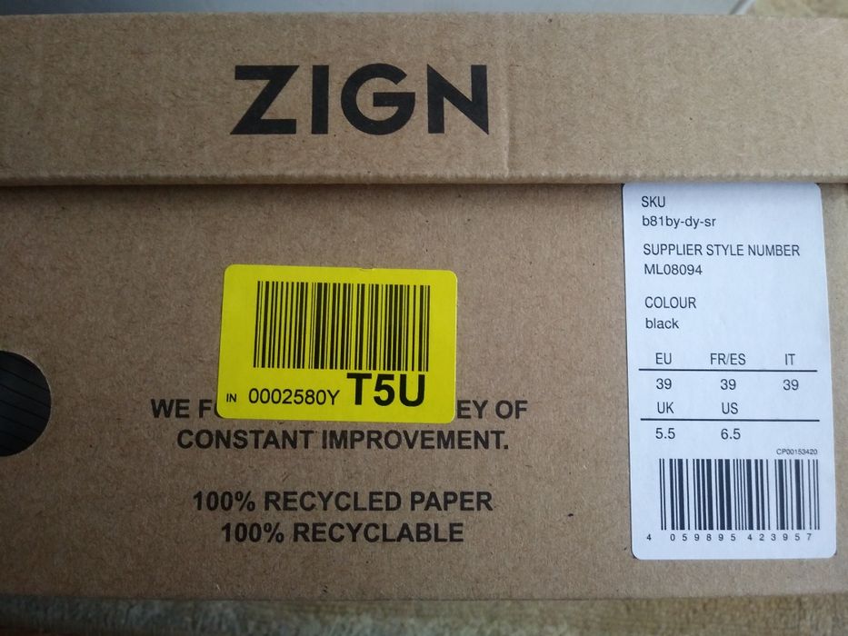 Klasyczne oksfordki zign rozm.40(25,5 cm.)