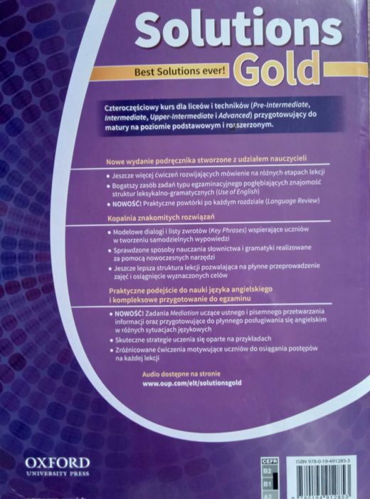 Solutions Gold Intermediate Student's Book