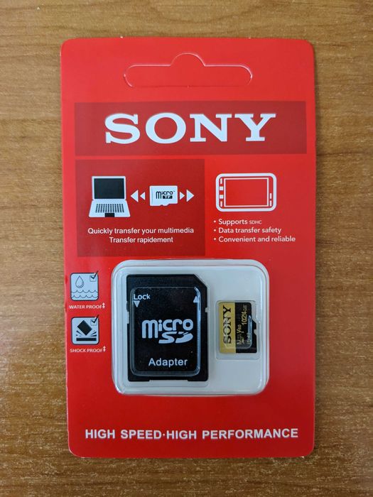 Карта памяти Sony Gold 1TB Class 10 UHS-II U3 V60 A2