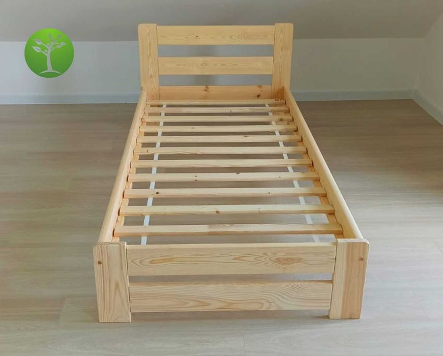 NOWE Łóżko sosnowe 90x200 + Stelaż INNE WYMIARY Gwarancja! DPD 0zł