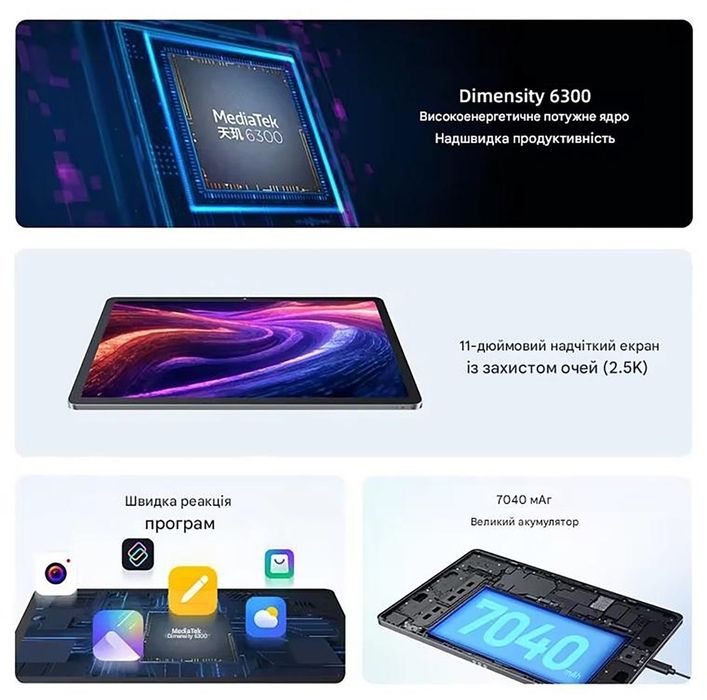 Lenovo Xiaoxin Pad 11 2025 (tb335fc) 6/128