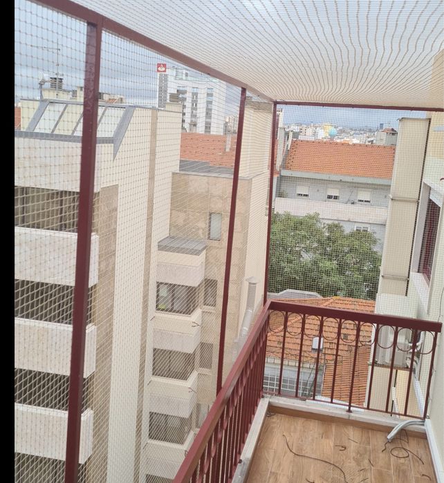 Rede de proteção para gatos e crianças