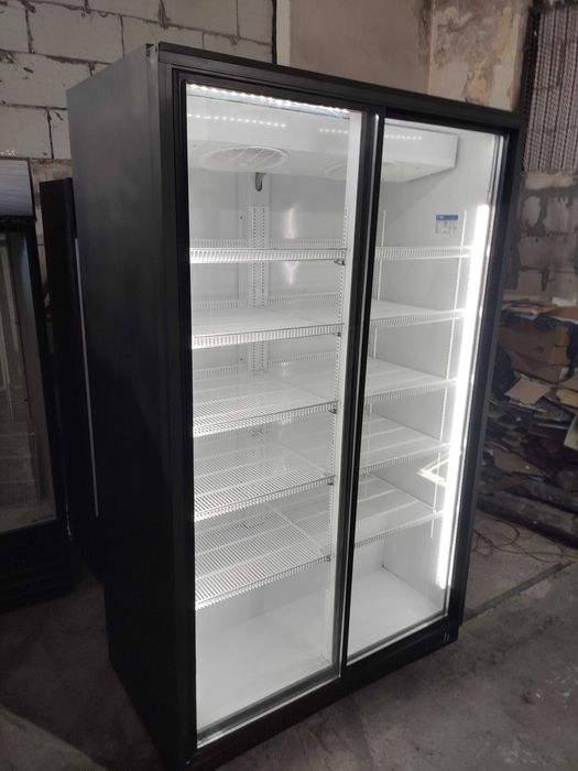 Холодильна шафа вітрина Inter 1200 Антрацит. Є сервіс, гарантія 2 міс