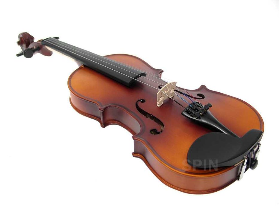 Skrzypce 4/4 z litego drewna Josepha Hesslera cały zestaw