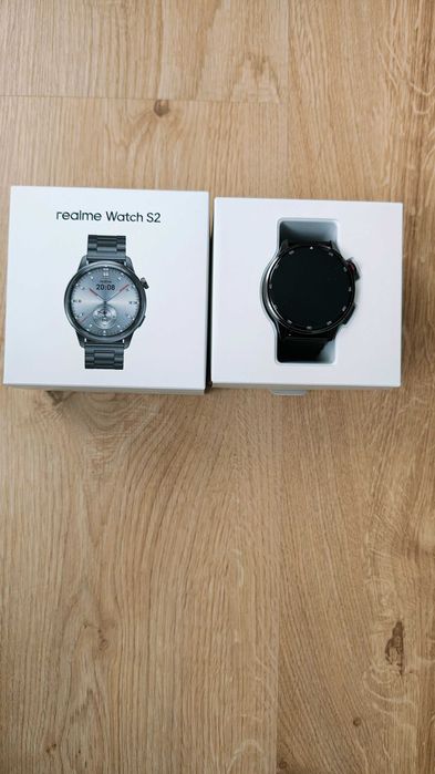 Smartwatch realme Watch S2 Czarny (Metalowa Bransoleta) Stan Idealny BOX