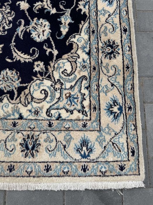 Nain Perski Dywan Ręcznie Tkany Wełniany Iran 206x116