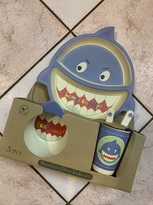 Набор детской посуды бамбук