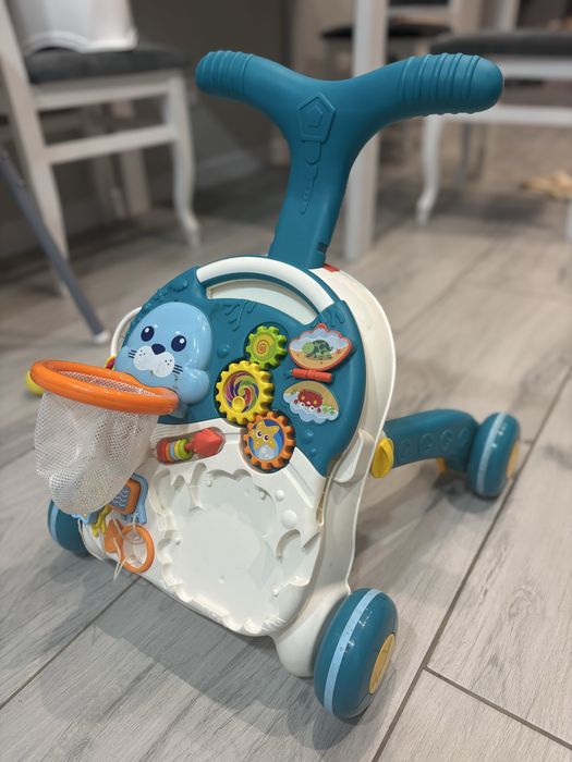 Ходунки каталка столик 2 в 1 caretero spark бірюзовий трлокар