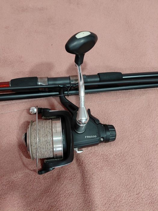 Wędka karpiowa z kołowrotkiem zestaw