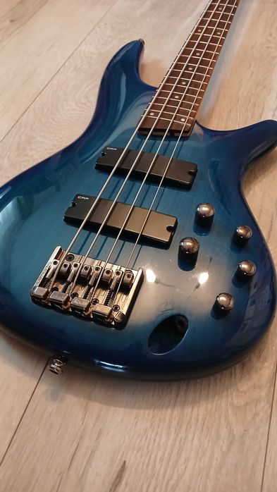 Gitara Basowa Ibanez SR 370 - piękny niebiesko-szafirowy kolor