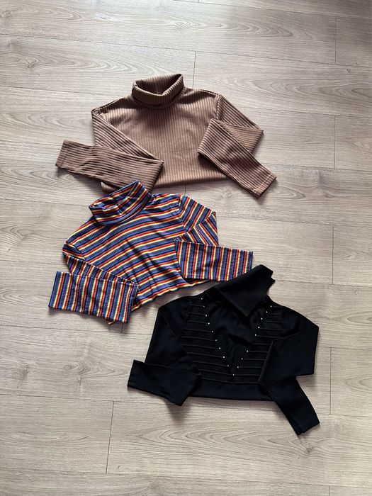 Женский набор: кофта-водолазка S-M; жіночі гольфи; светр под шею (лот)