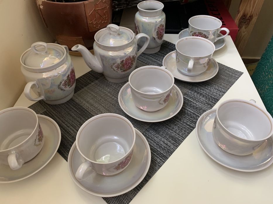 Чайный сервиз, фарфор/ чайний сервіз, порцеляна