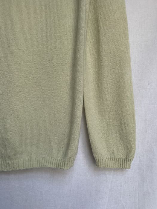 Golf pistacjowy kaszmir wełna S/M basic jasny zielon