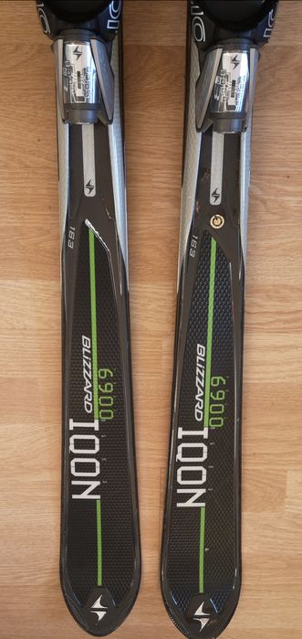 Narty Blizzard IQon 6900 - 163 cm + wiązania IQ 3.10 + kije +pokrowiec