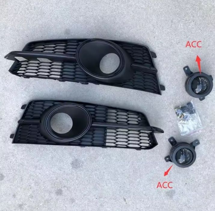 Заглушка под радар Audi a6 c7 a7 туманка Ауди а6 с7 а7 вставка решетка
