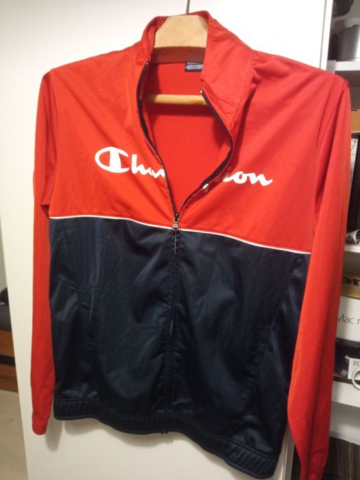 Dres CHAMPION USA czerwono granatowy