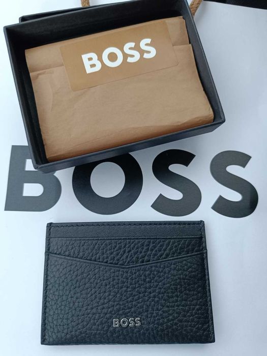 Porta-cartões em pele reciclada HUGO BOSS