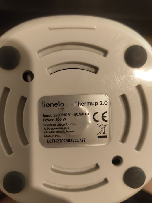 Podgrzewacz do butelek Lionelo Thermup 2.0 5w1 / Stan Idealny