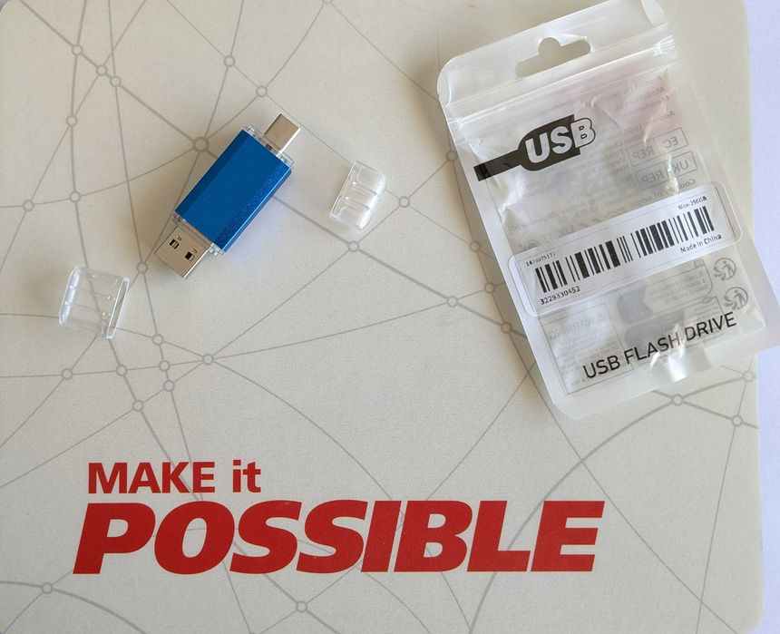 PEN Drive USB 256GB - USB-A + USB-C *NOVA*