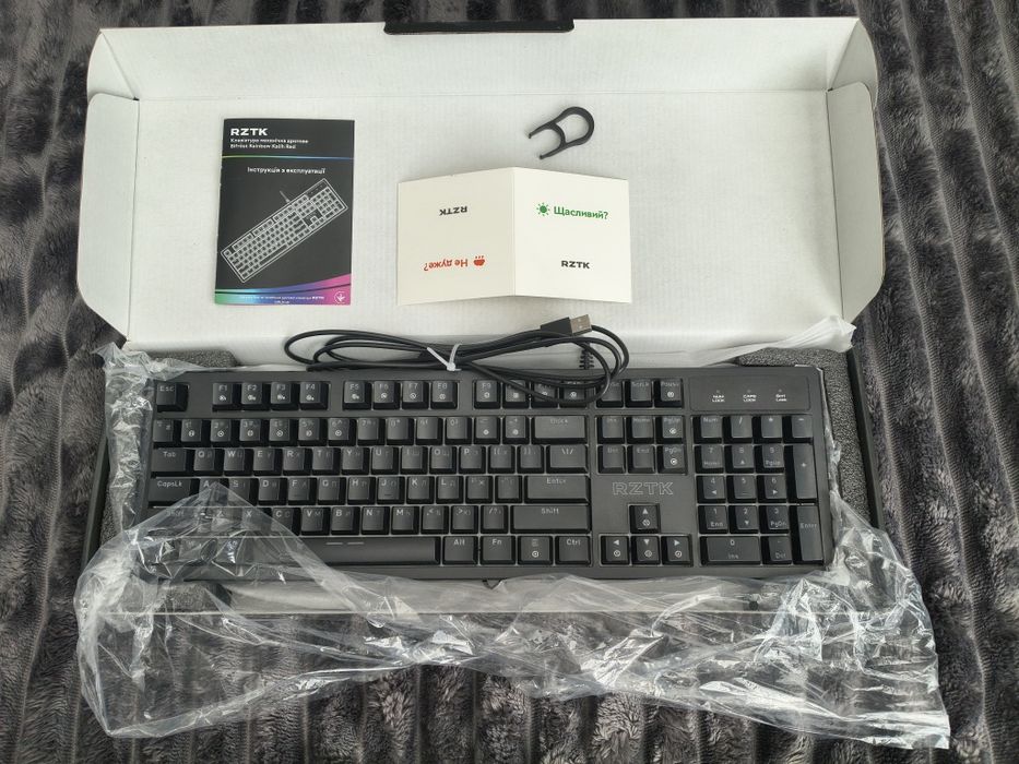 Клавіатура механічна RZTK Bifrost Rainbow Dark Kailh Red.