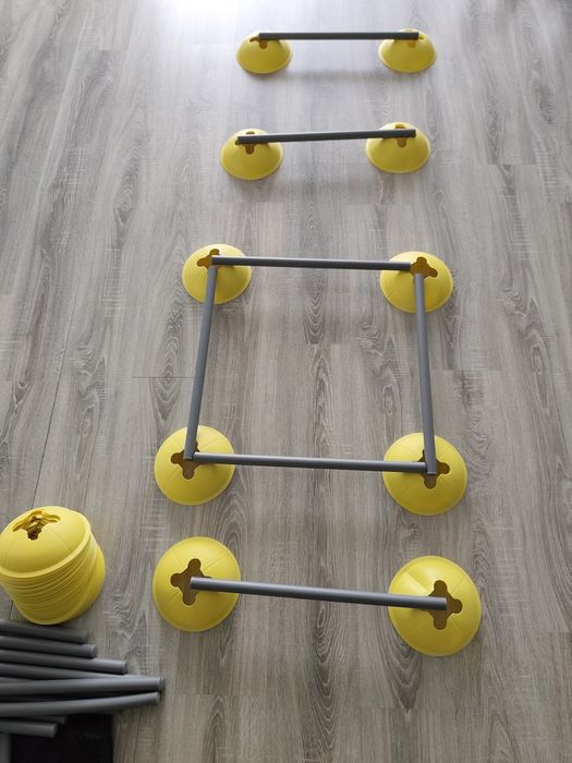 Banco Adidas  Kettlebells Sacos Areia Escadas  Barreiras Cones