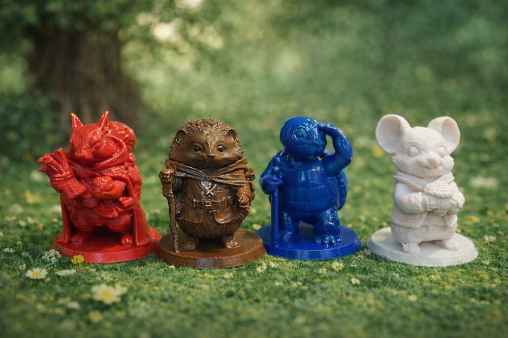 Zamienniki figurek do gry Everdell w kolorach gracza