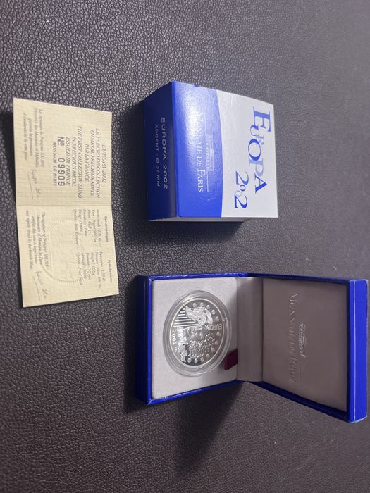 Moedas Proof Franca 1 1/2 euro Europa