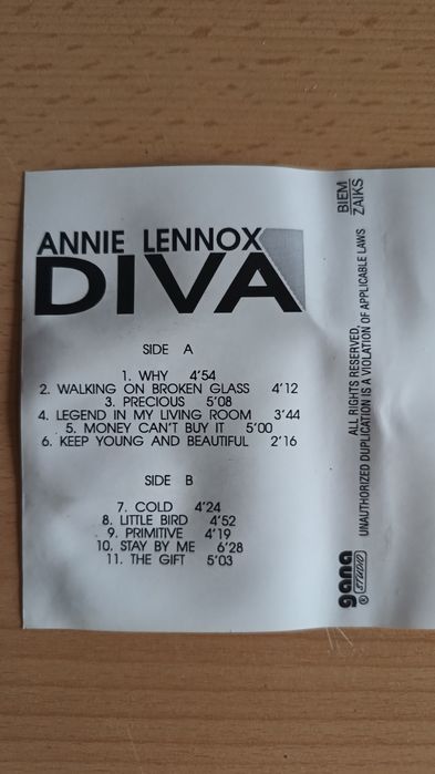 "Diva" autorstwa Annie Lennox