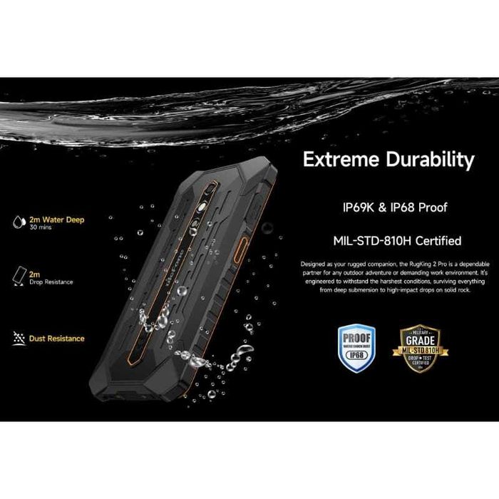 Ulefone RugKing 2 Pro 4GB/128GB IP69K 1.8GHz