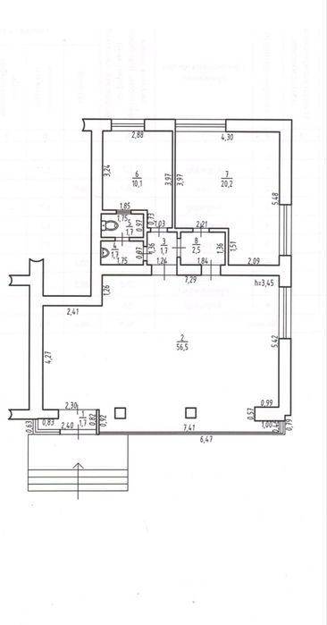 Оренда комерційної нерухомості 96м². р-н Саги . 350грн/м²