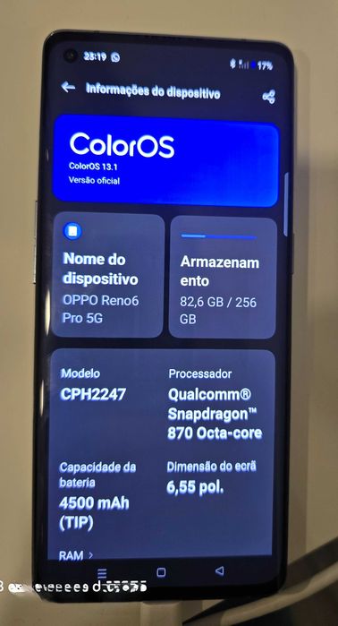 Smartphone Oppo Reno 6 Pro 5G
