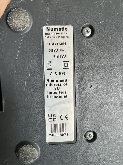 Ранцевий Акум.пилосос для клінінгу Numatic RSB 150 H