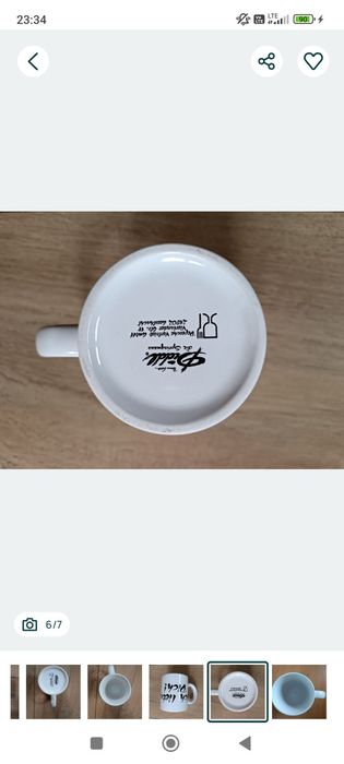 Kubek Diddl ich liebe Dich wysokość 9 cm średnica 8 cm