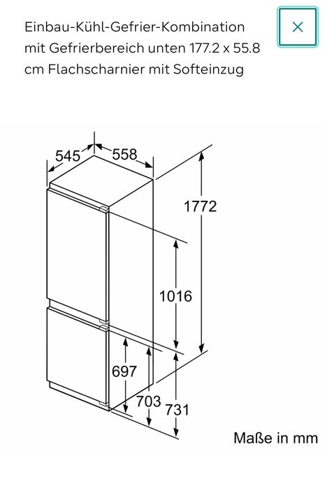 Холодильник Siemens KI86FSDE0 вбудований