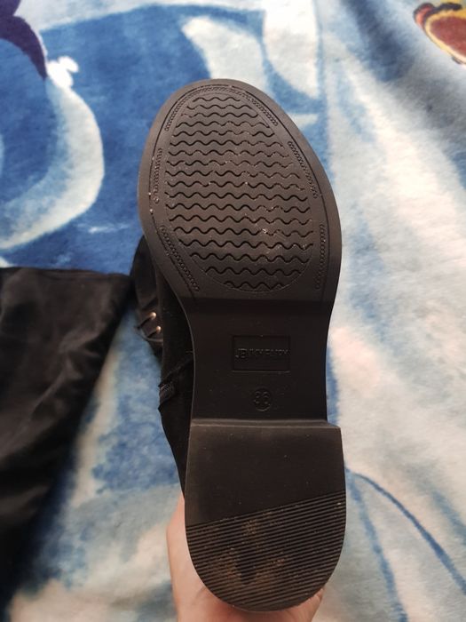 Kozaki czarne 36 stan idealny Jenny Fairy CCC zamsz ponad kolano